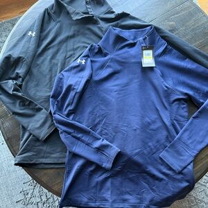 Under Armour Women’s Long Sleeve Mockneck - Black and Navy